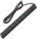 Metal 8 Outlet Surge Protector - (15A 125V 1875W)