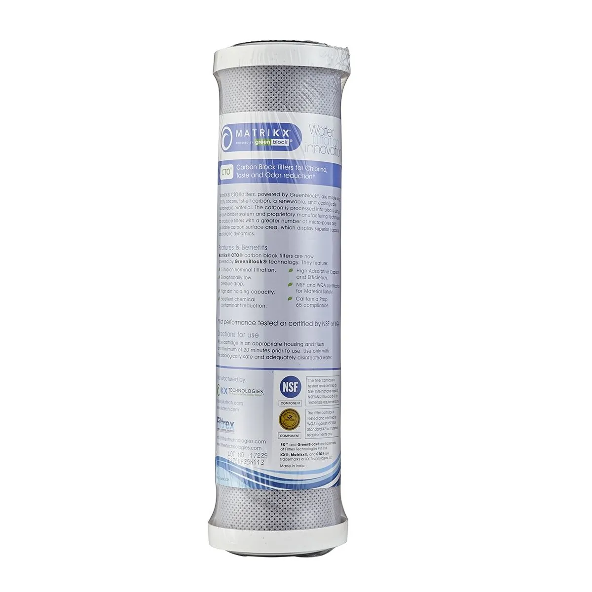 Matrikx - CTO Carbon Block - 5 Micron